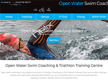 Tablet Screenshot of openwaterswimmingcoach.co.uk